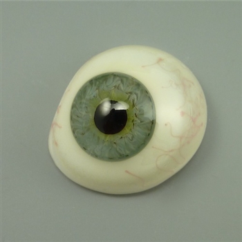 Antique Prosthetic Glass Eye, bright blue